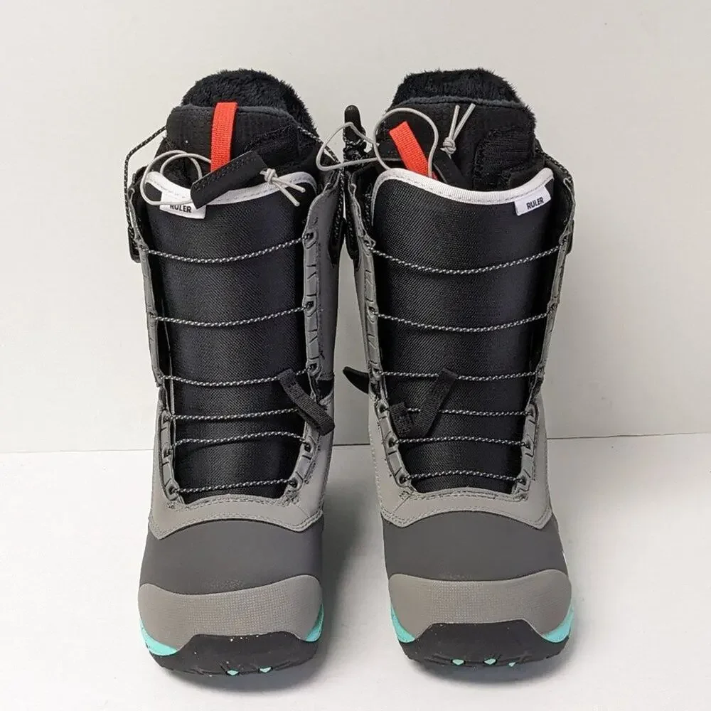 Burton Gray Black Teal Snowboard Boot